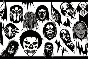 labe of slipknot tattoo idea