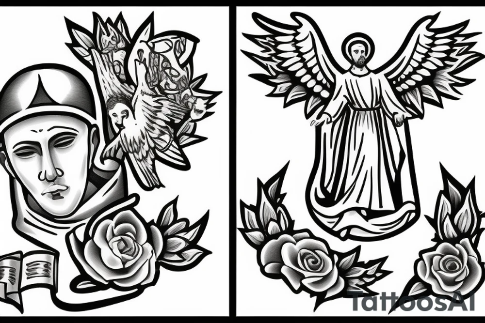 Saint anthony of padua tattoo idea