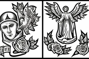 Saint anthony of padua tattoo idea