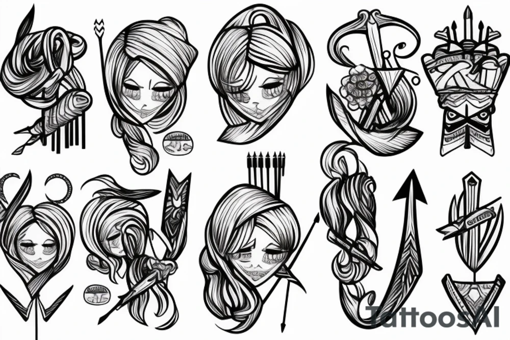 Combis with a arrow tattoo idea