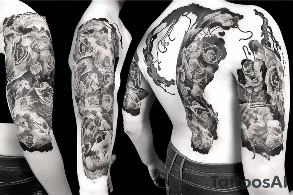 Western cowboy tattoo idea