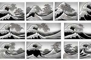 great wave of kanagawa tattoo idea