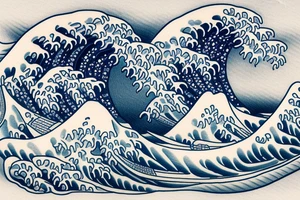 great wave of kanagawa tattoo idea
