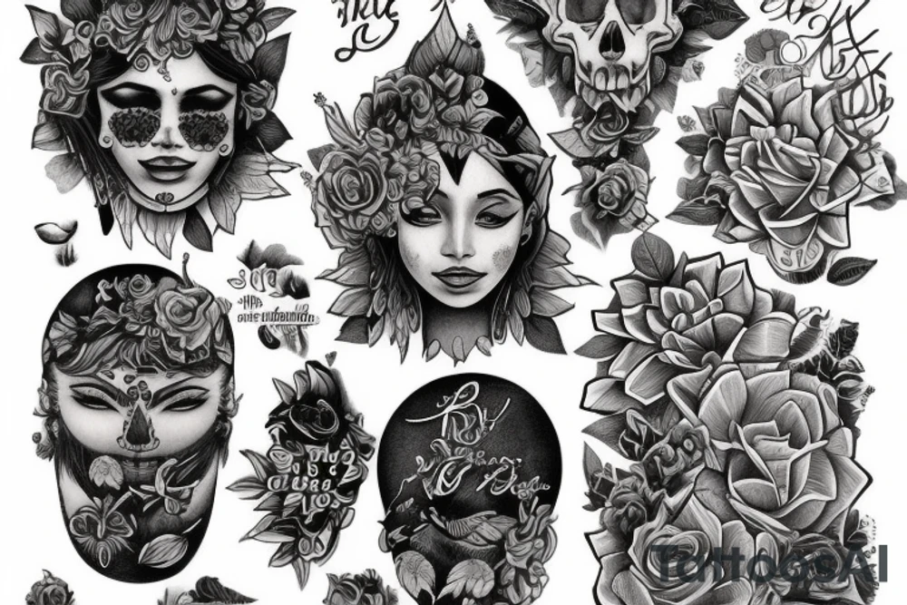 Combination of the words Riva Rashmi tattoo idea