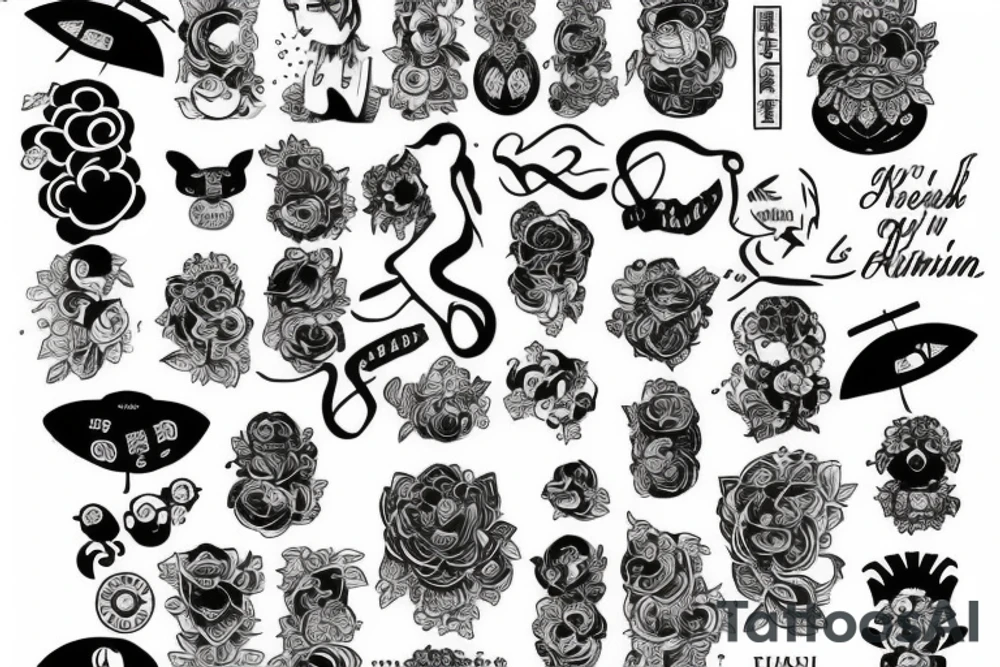 Combination of the words Riva Rashmi tattoo idea