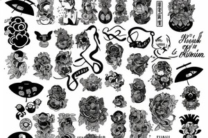 Combination of the words Riva Rashmi tattoo idea