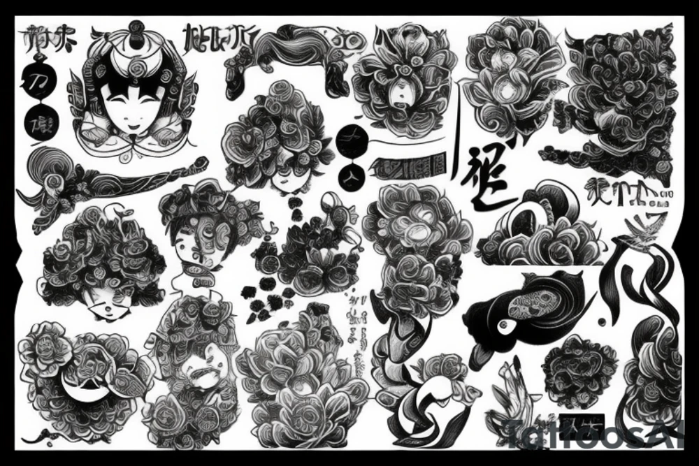 Combination of the words Riva Rashmi tattoo idea