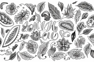 The name „Lilly“ in fineline with the dates „06.04.2001 - 29.09.2021“ tattoo idea