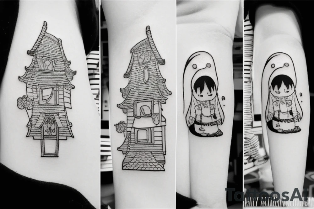 A small house tattoo idea