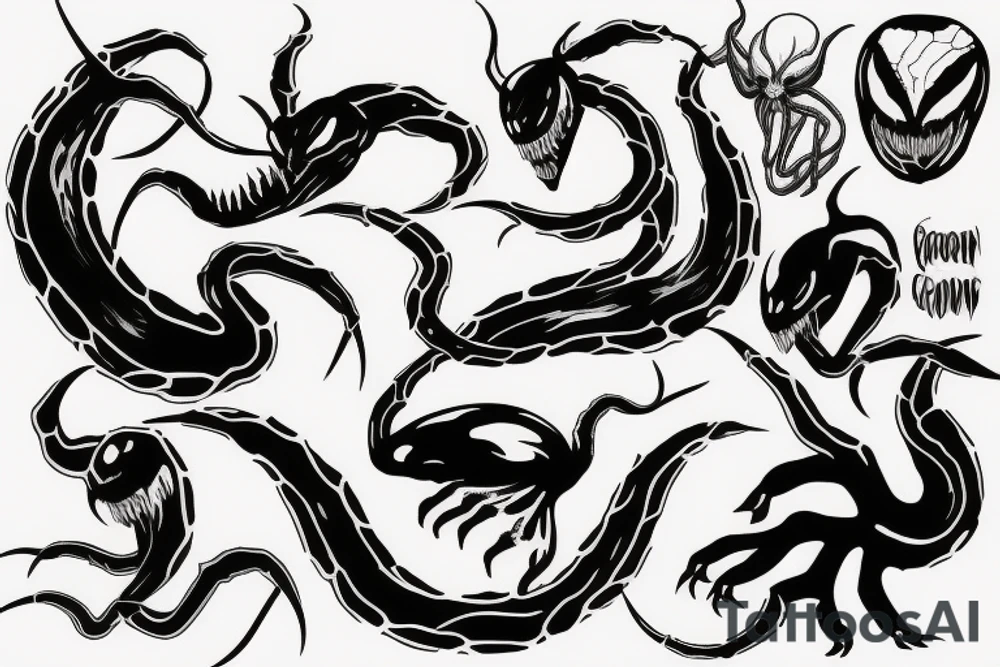 The name venom growing tattoo idea