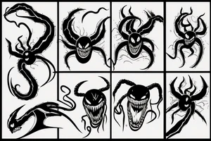 The name venom growing tattoo idea