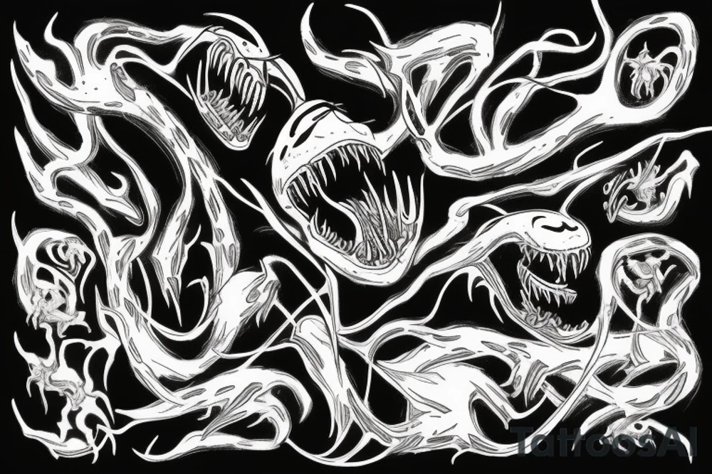 venom spreading through the veins tattoo idea