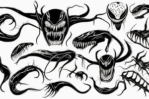 venom spreading tattoo idea