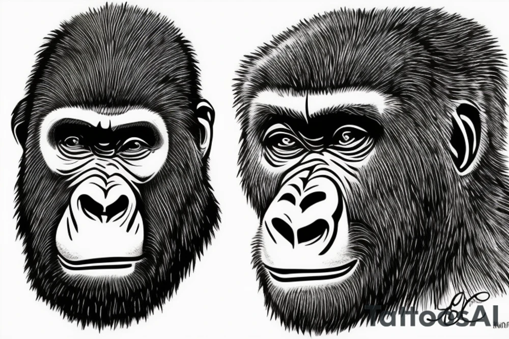 gorilla, new yourk, king tattoo idea