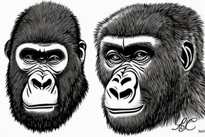 gorilla, new yourk, king tattoo idea