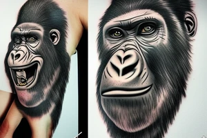 gorilla, new yourk, king tattoo idea