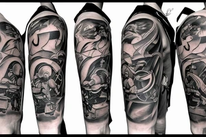 Ares with firefighter tattoo idea