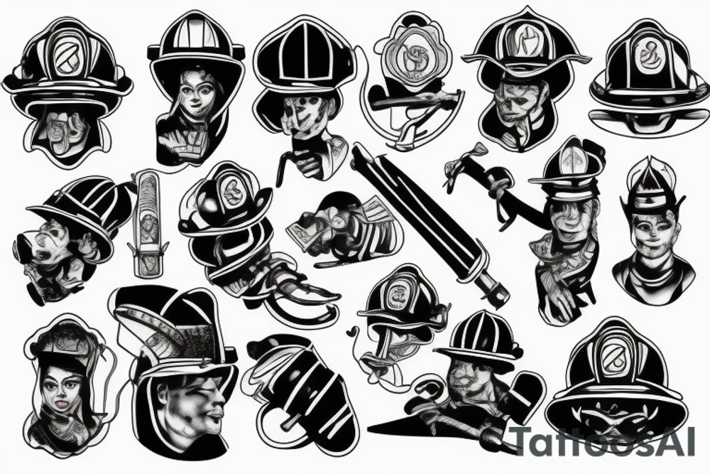 Ares with firefighter tattoo idea