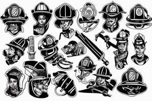 Ares with firefighter tattoo idea