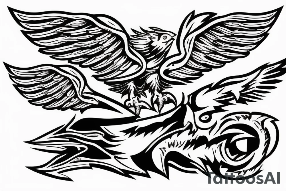 Red eagle from Carmageddon tattoo idea