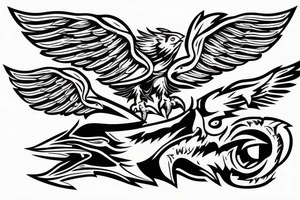 Red eagle from Carmageddon tattoo idea