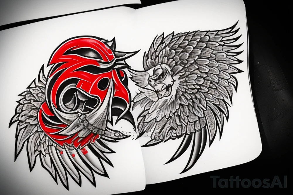 Red eagle from Carmageddon tattoo idea