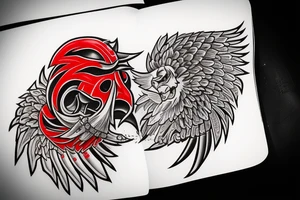 Red eagle from Carmageddon tattoo idea