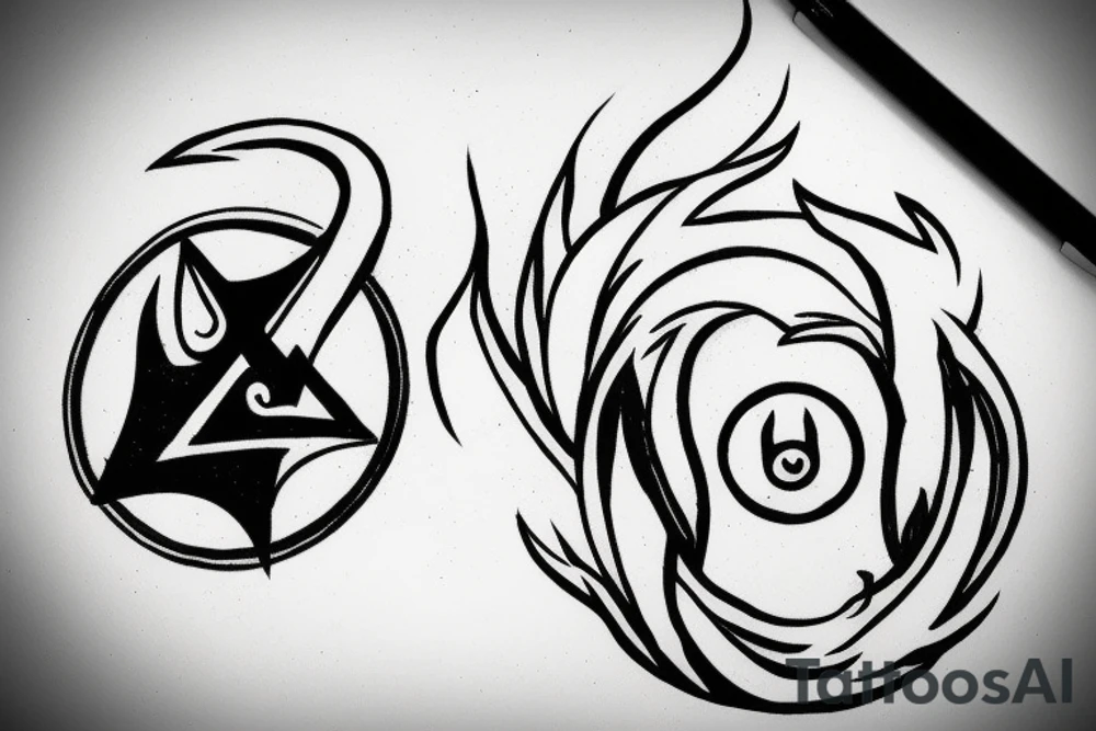 The water element symbol from avatar the last air bender tattoo idea