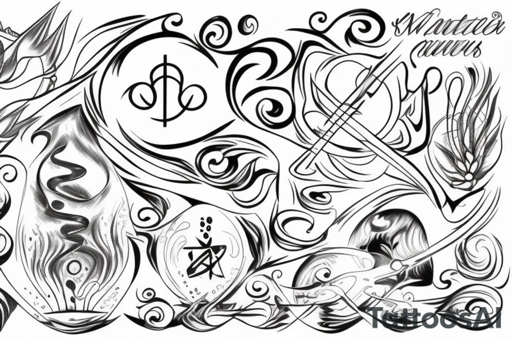 The water element symbol tattoo idea