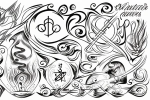 The water element symbol tattoo idea