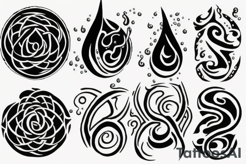 The water element symbol tattoo idea