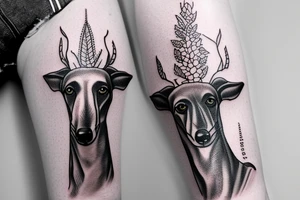 Traditional simple greyhound tattoo tattoo idea