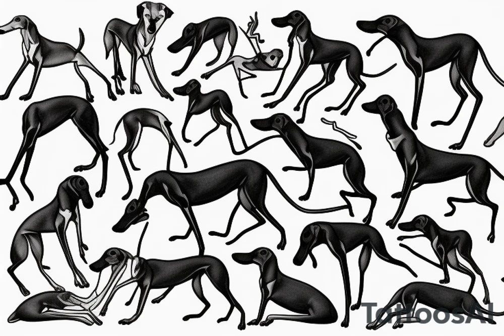 greyhound tattoo idea
