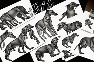 greyhound tattoo idea