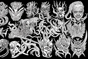 Vulcan God of fire tattoo idea