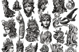 Roman gods tattoo idea