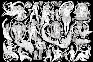 Roman gods tattoo idea