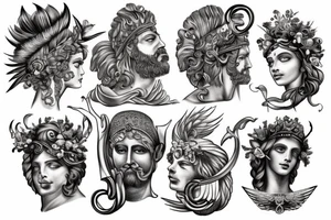 Roman gods tattoo idea