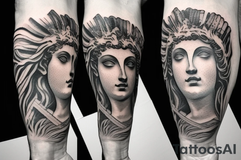 Roman god of fire tattoo idea