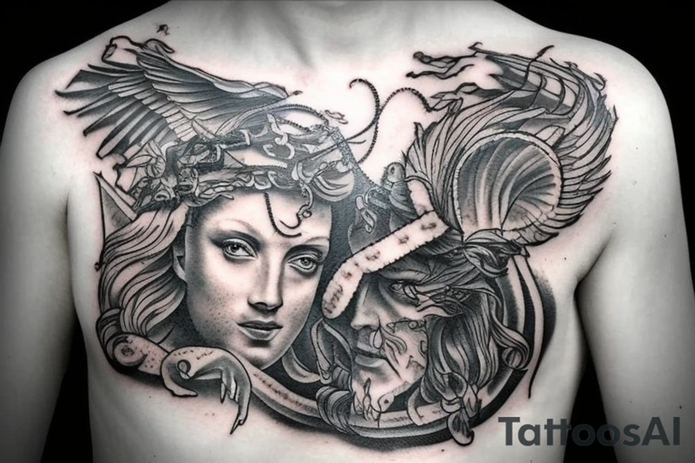 Roman god of fire tattoo idea