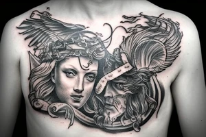 Roman god of fire tattoo idea