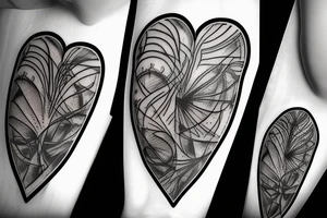 Anatomical heart tattoo idea
