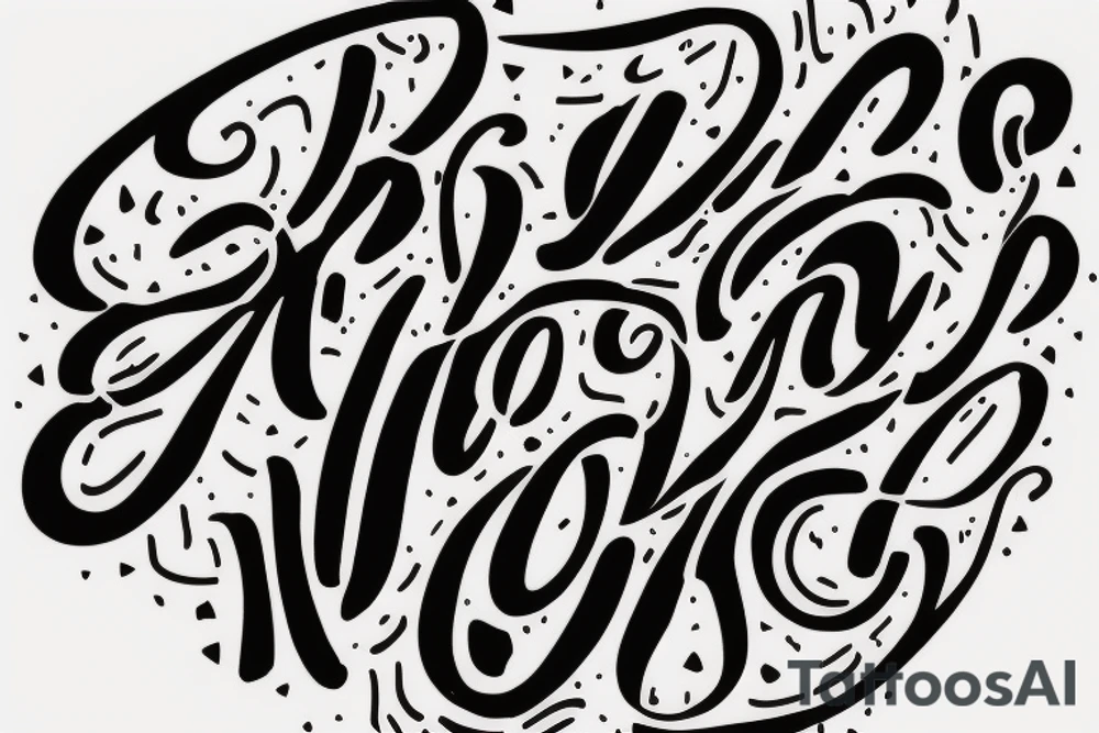 "zeel" name is written in handwriting tattoo idea