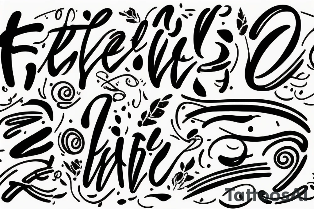 "zeel" name is written in handwriting tattoo idea