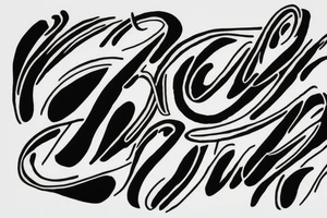 "zeel" name is written in handwriting tattoo idea