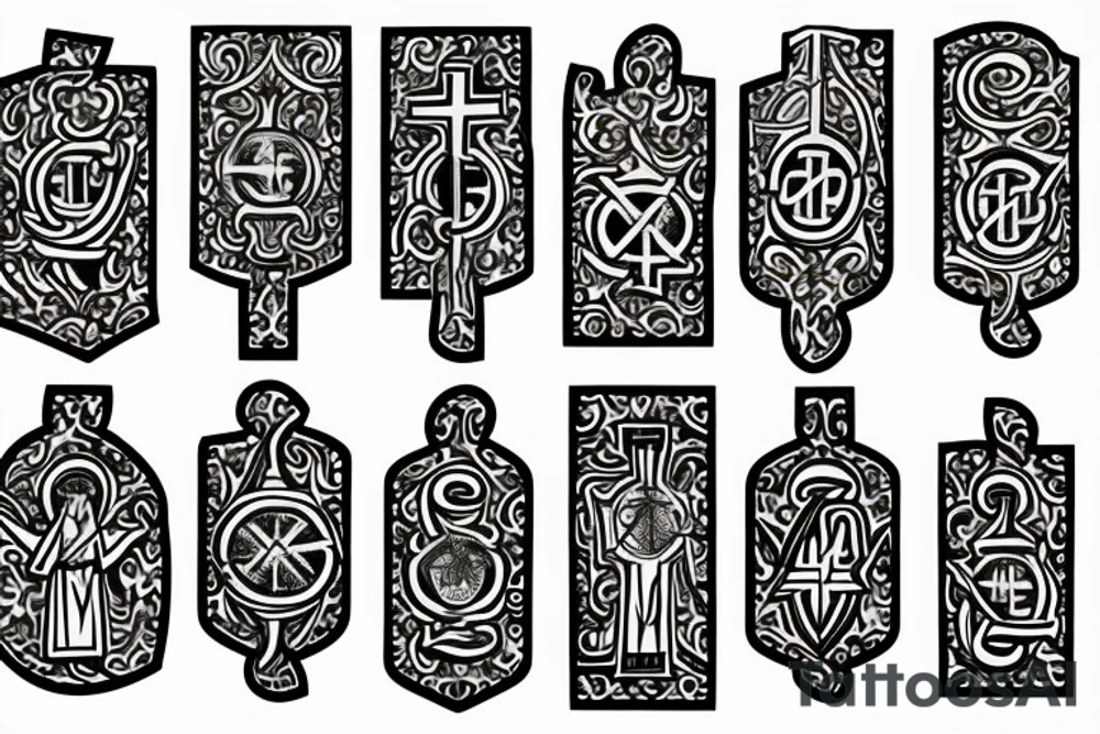 Orthodox cross tattoo idea