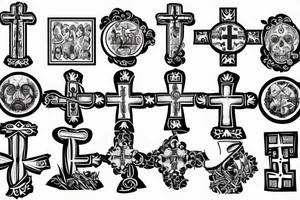 Orthodox cross tattoo idea