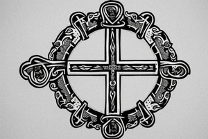 Orthodox cross tattoo idea