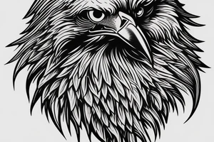 Eagle tatto covering shouder and half bicep tattoo idea
