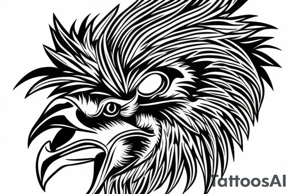 Eagle tatto covering shouder and half bicep tattoo idea